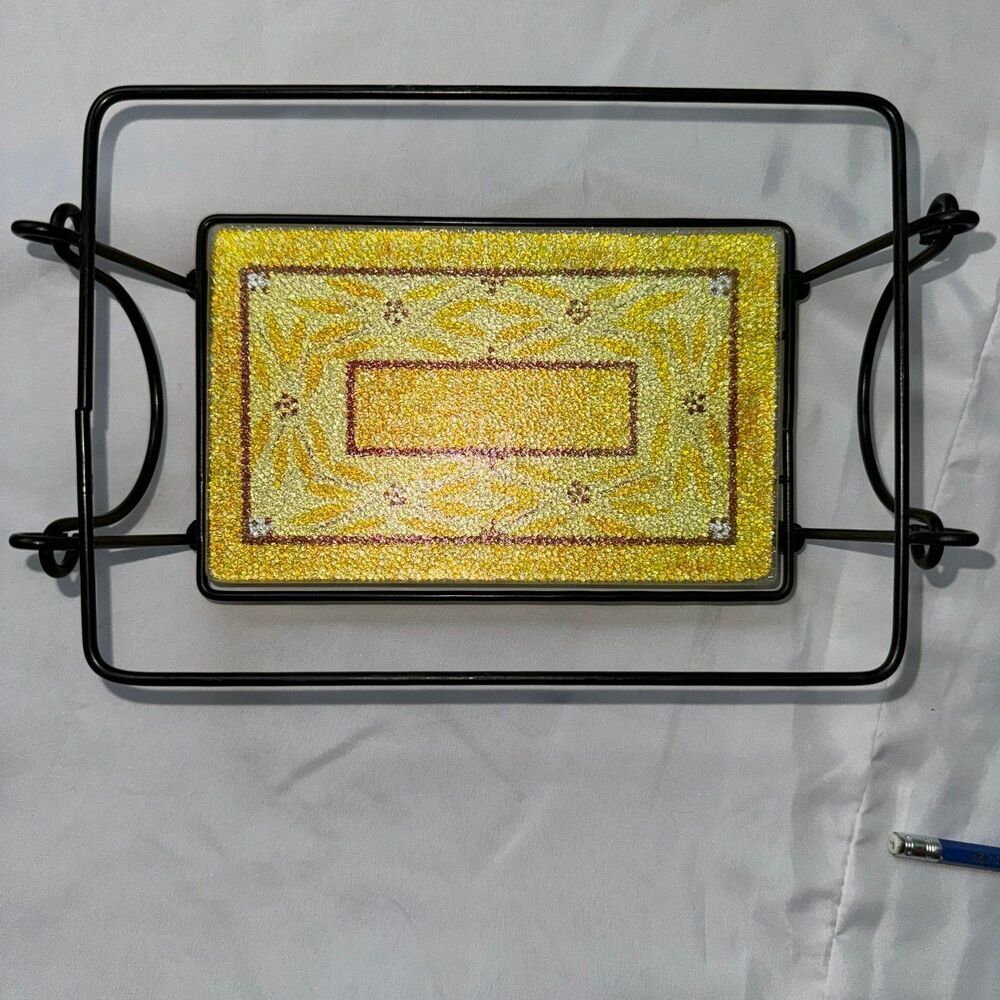 Temp-tations Oven-to-table Old World Yellow Basket and Trivet